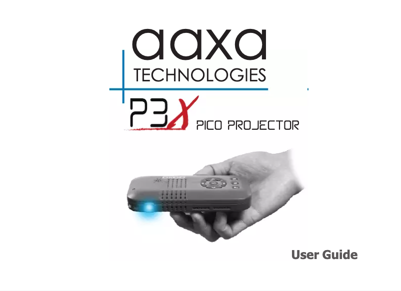 Image de la première page du manuel de l'appareil P3X