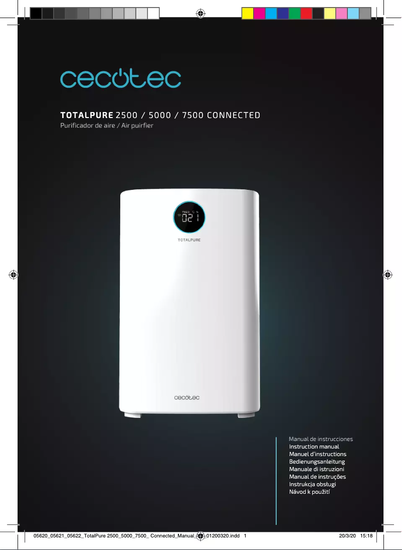 Page 1 de la notice Manuel utilisateur Cecotec TotalPure 7500