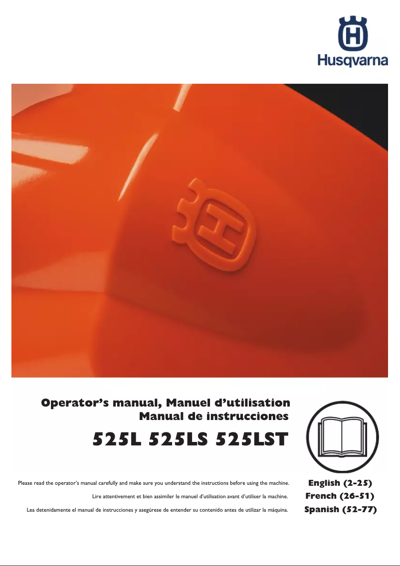 Page n°1 - Manuel utilisateur Husqvarna 525L