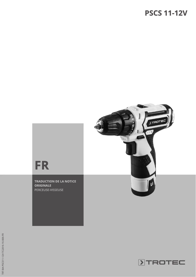 Image de la première page du manuel de l'appareil PSCS 11-12V