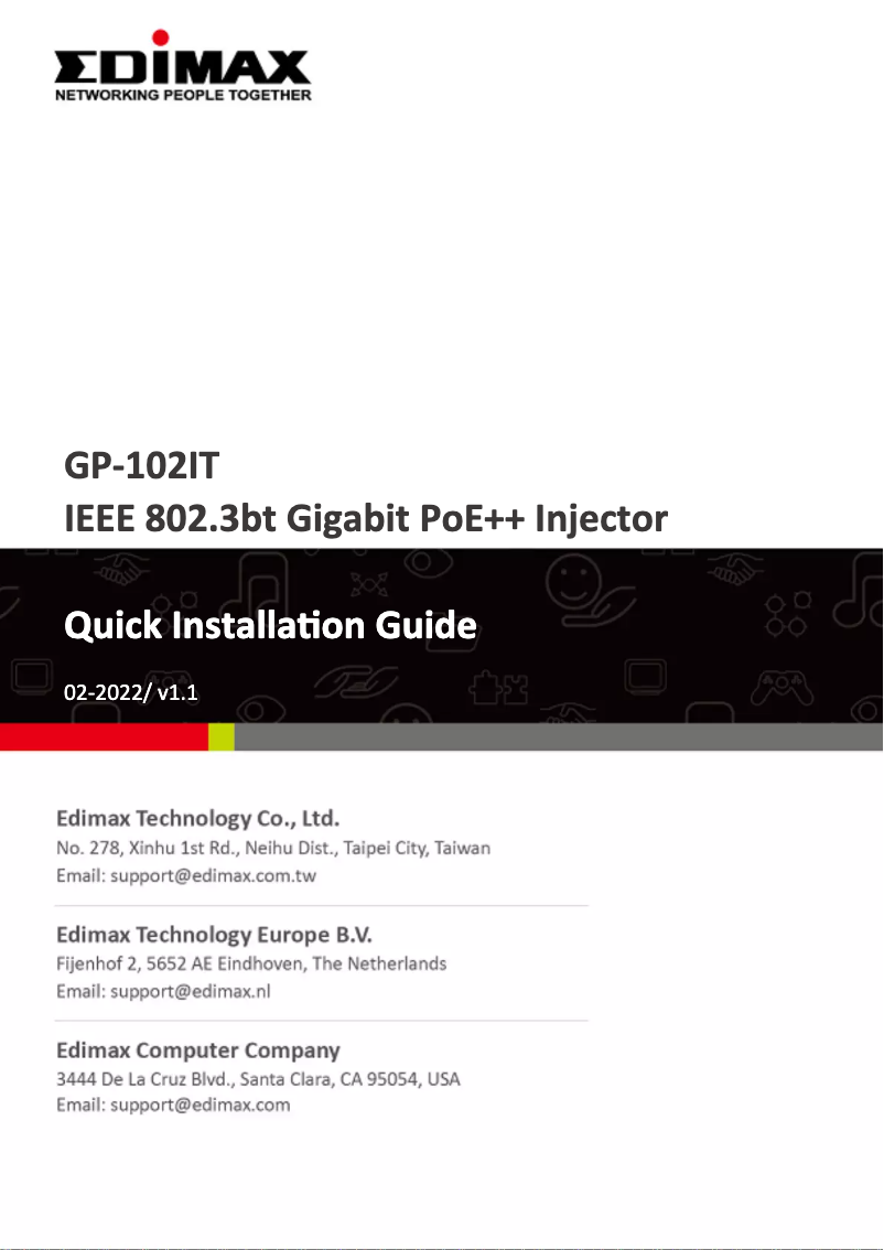 Image de la première page du manuel de l'appareil GP-102IT