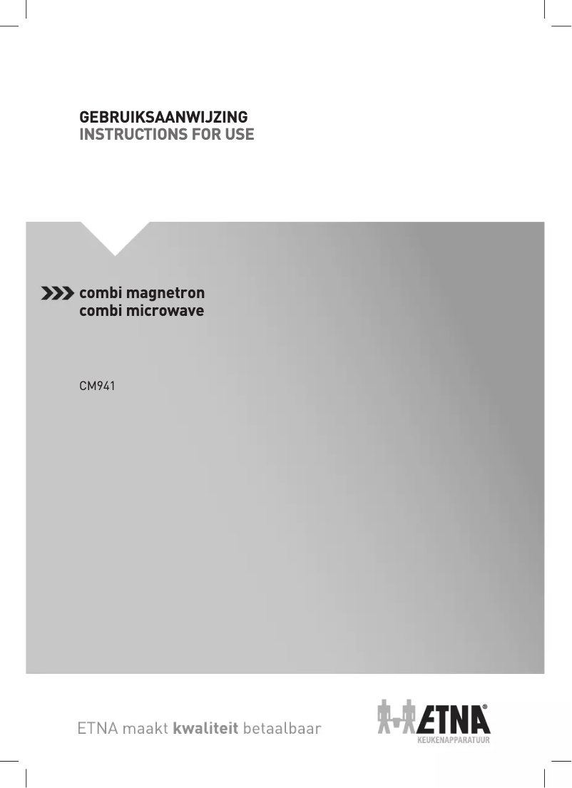 Page 1 de la notice Manuel utilisateur Etna CM941ZT