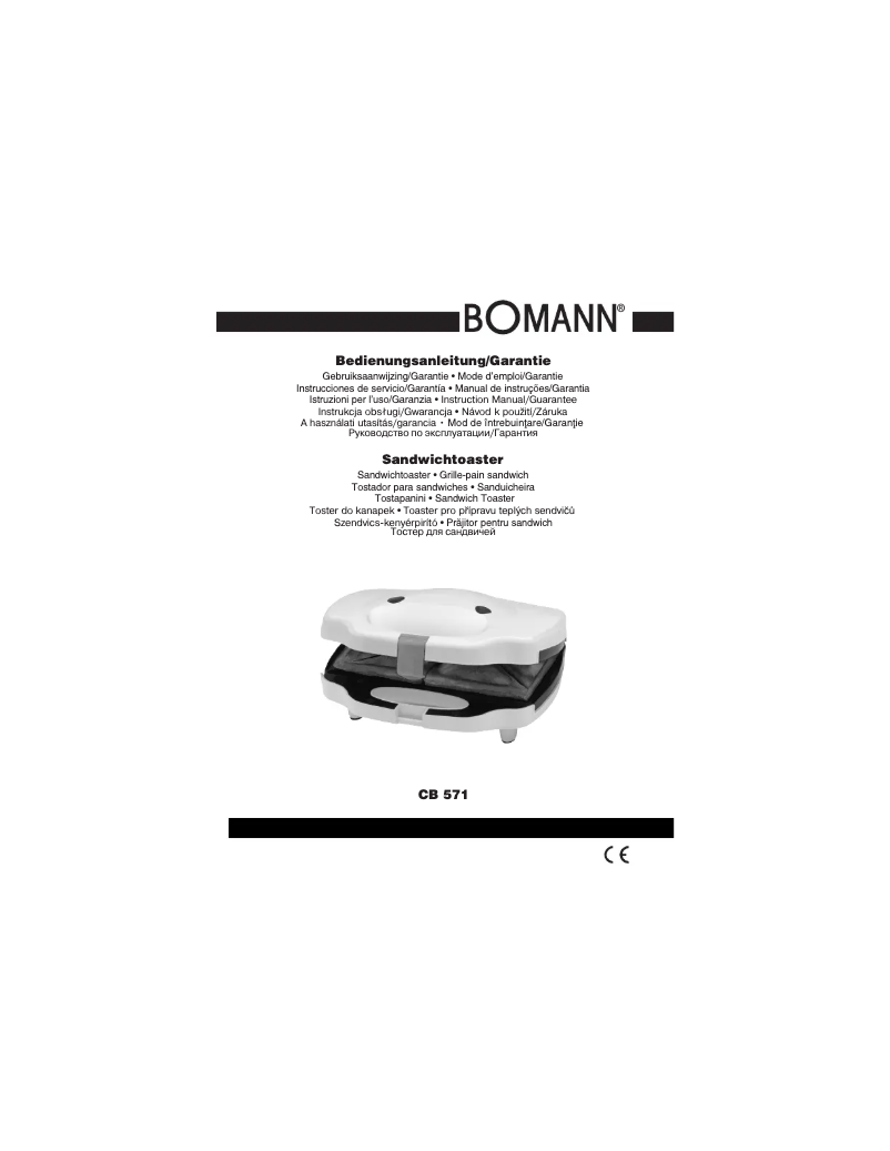 Page n°1 - Manuel utilisateur Bomann CB 571