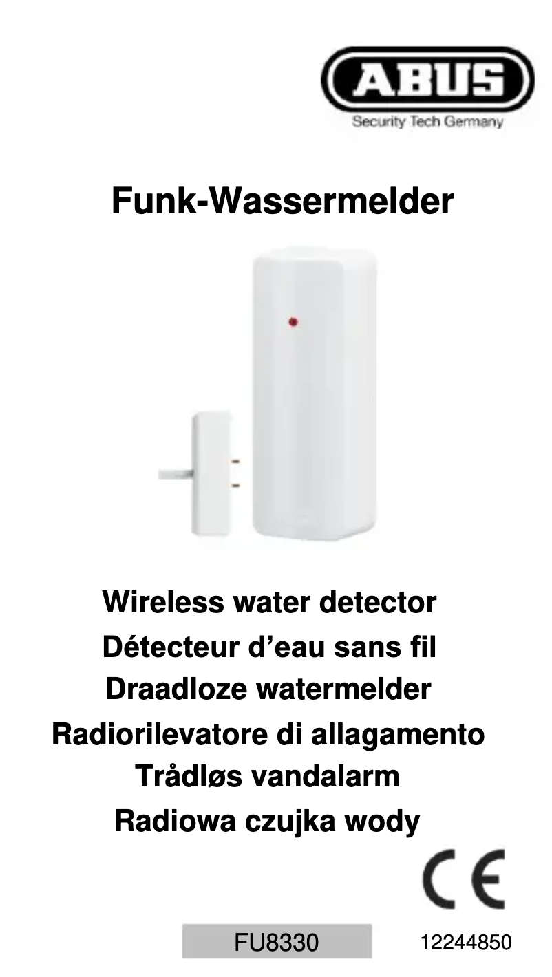 Page 1 of the manual User Manual Abus FU8330