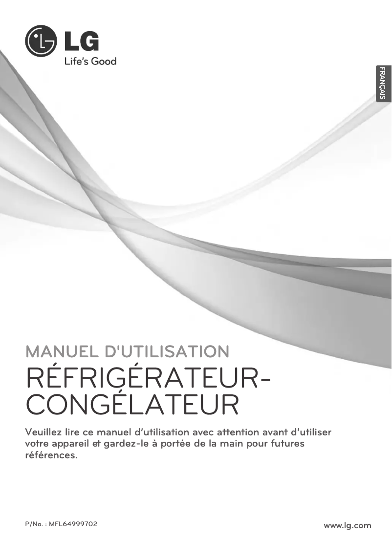 Page 1 de la notice Manuel utilisateur LG GW-F529BLQZ