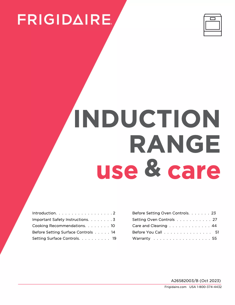 Image de la première page du manuel de l'appareil PCFI3080AF