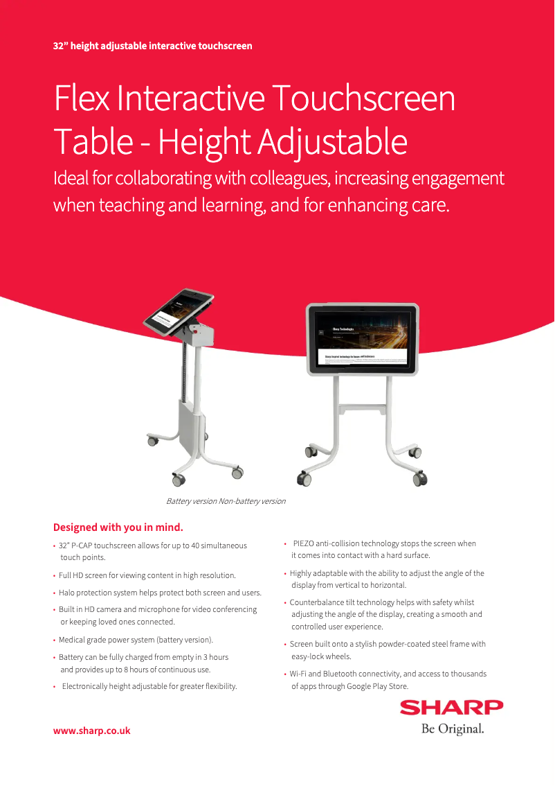 Page n°1 - Manuel utilisateur Sharp Flex