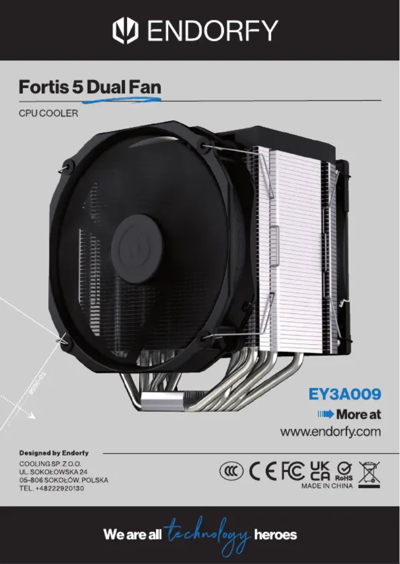 Page 1 de la notice Manuel utilisateur ENDORFY Fortis 5 Dual Fan