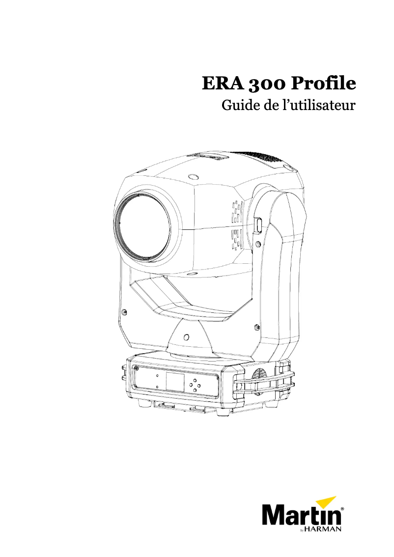 Image de la première page du manuel de l'appareil ERA 300 Profile