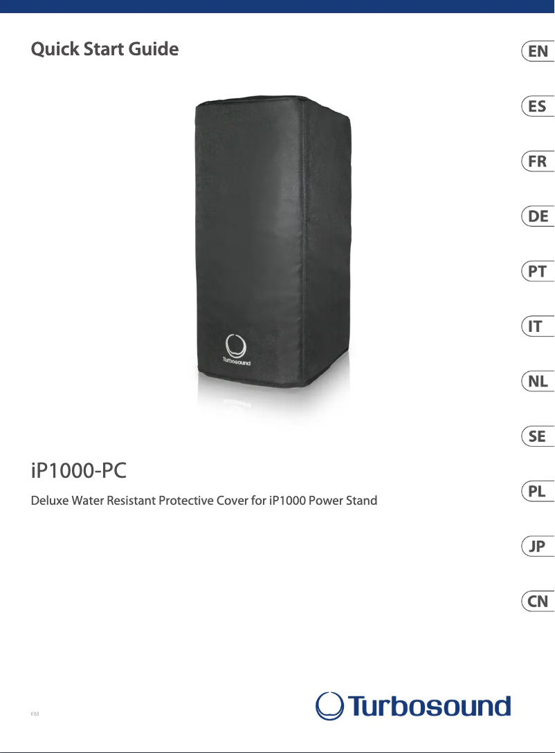 Página 1 del manual Guía de inicio rápido Turbosound iP1000-PC