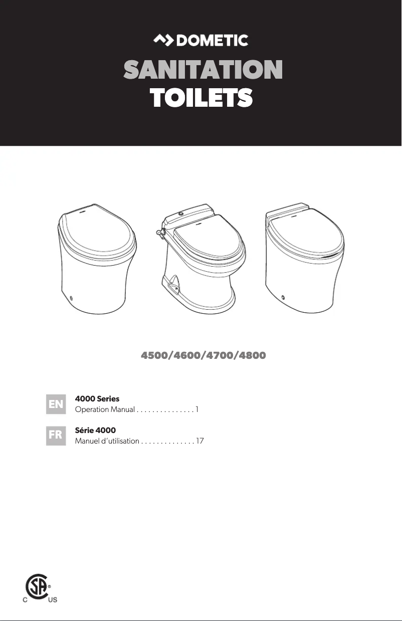 Image de la première page du manuel de l'appareil VacuFlush 4806