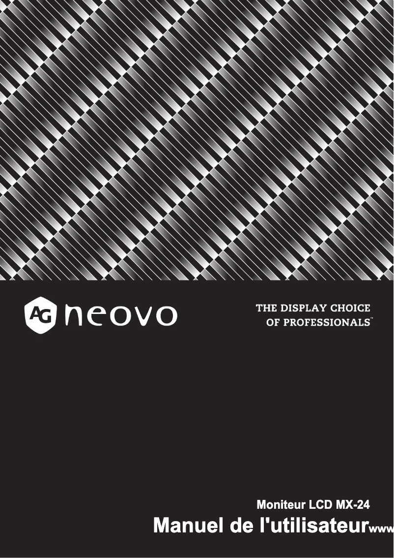 Image de la première page du manuel de l'appareil MX-24