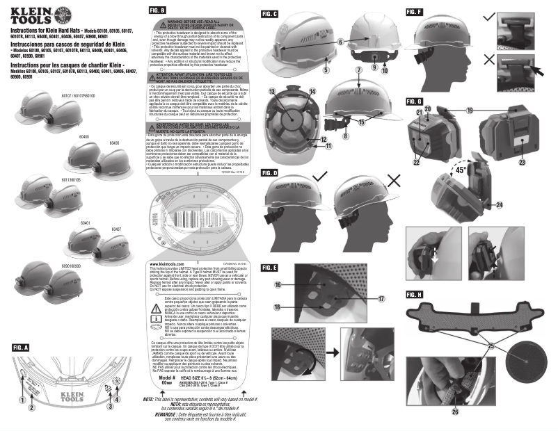 Page 1 de la notice Manuel utilisateur Klein Tools 60900