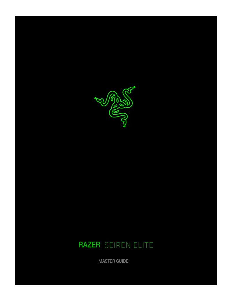 Page 1 de la notice Manuel utilisateur Razer Black Seiren Elite