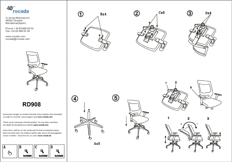 Page n°1 - Manuel utilisateur Rocada RD-908