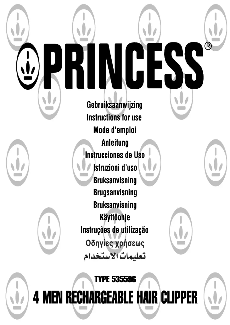 Page n°1 - Manuel utilisateur Princess 4 Men 535596