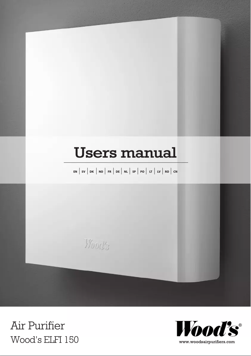 Imagen de la primera página del manual del dispositivo ELFI150