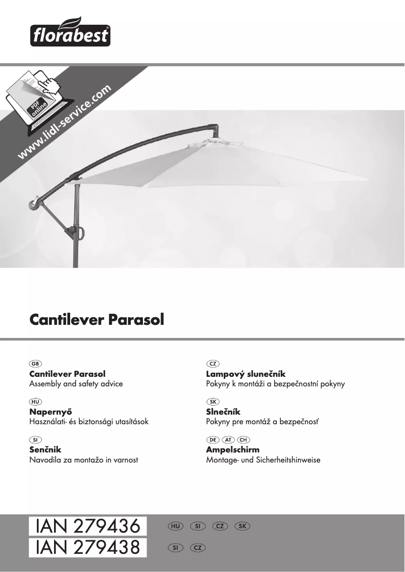 Page 1 de la notice Manuel utilisateur Florabest IAN 279436