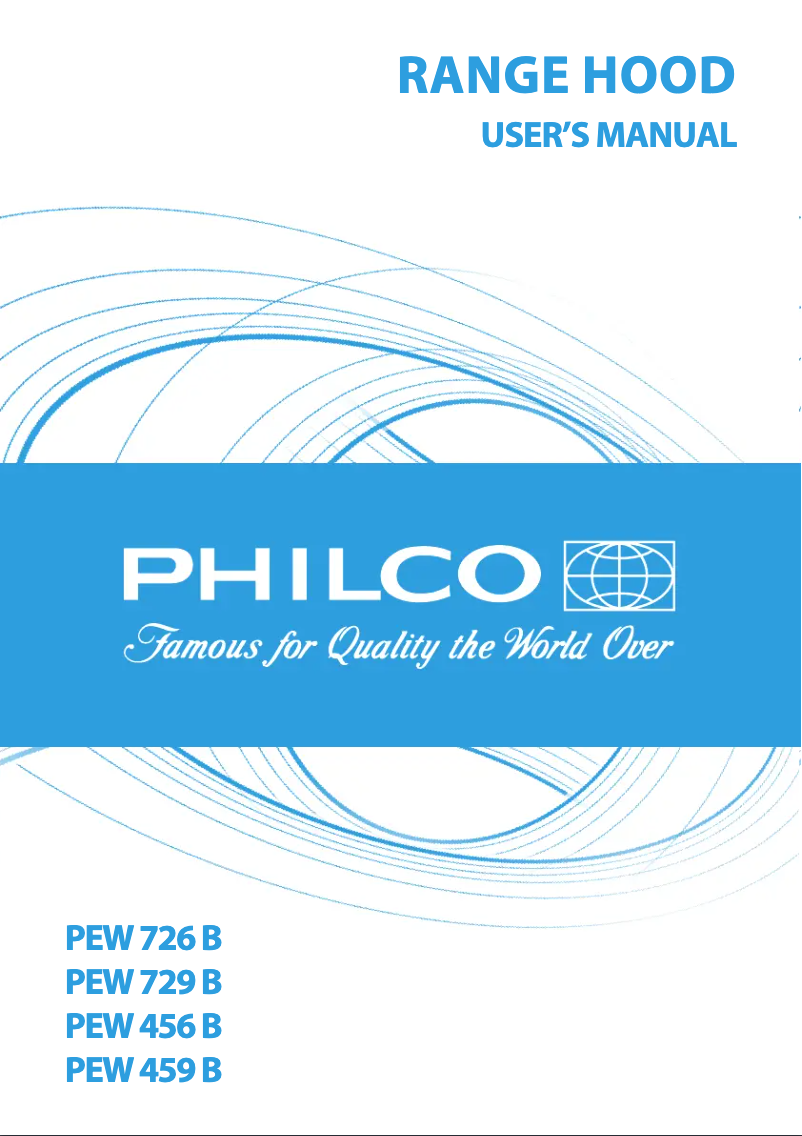 Page 1 de la notice Manuel utilisateur Philco PEW 726 B