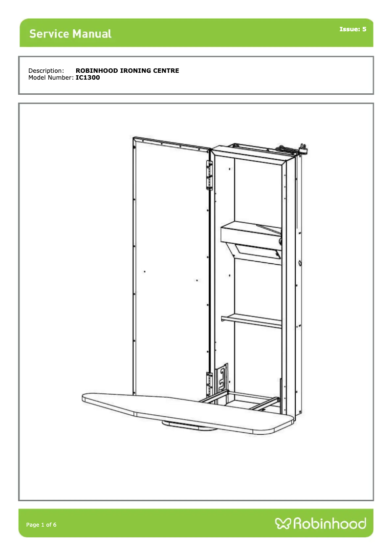 Page 1 de la notice Manuel utilisateur Robinhood IC1300