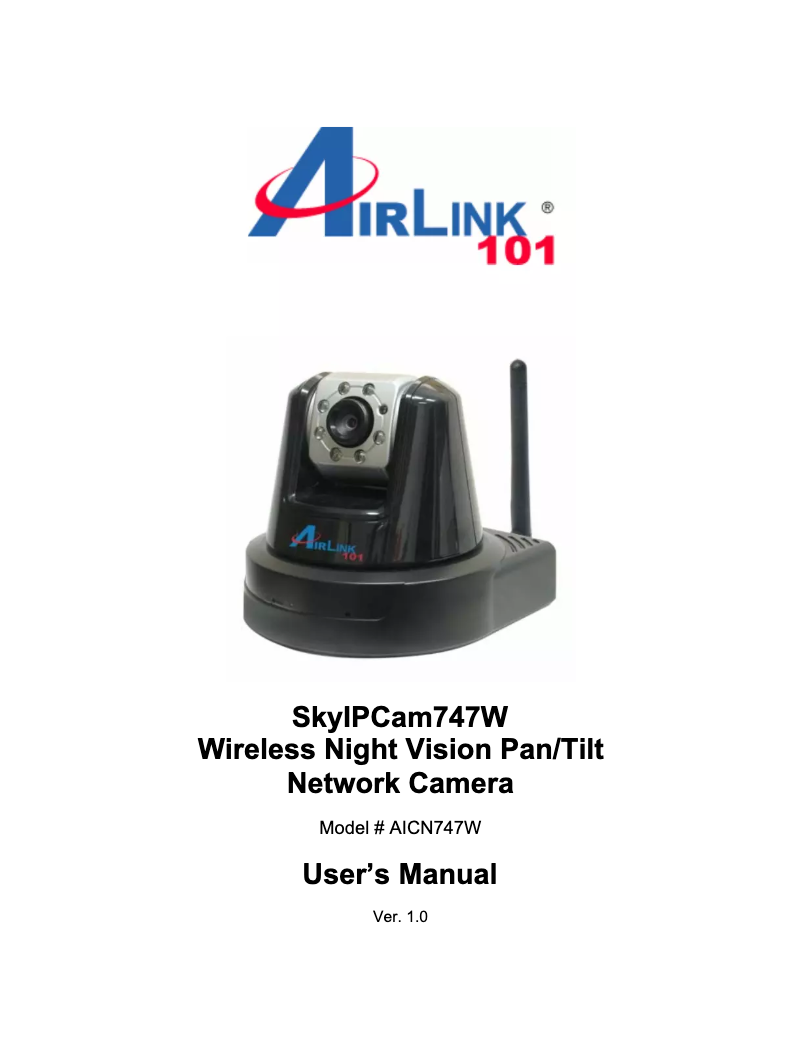 Página 1 del manual Manual de usuario AirLink101 SkyIp AICN747W