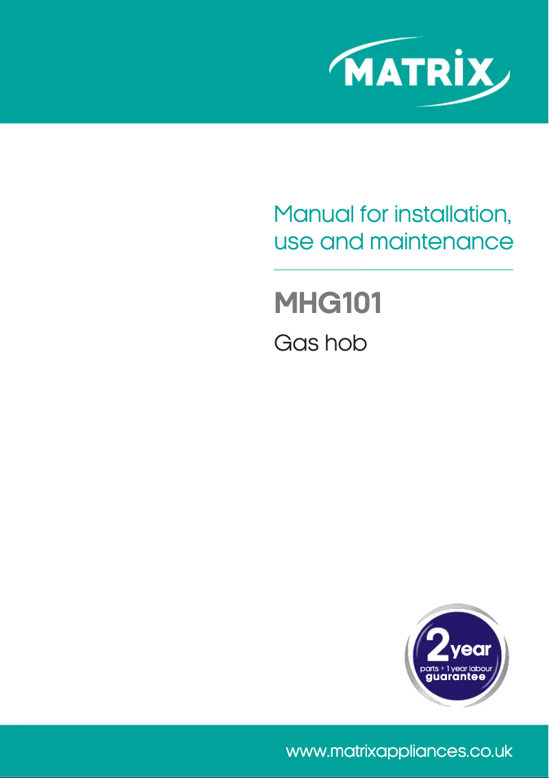 Page n°1 - Manuel utilisateur Matrix MHG101SS
