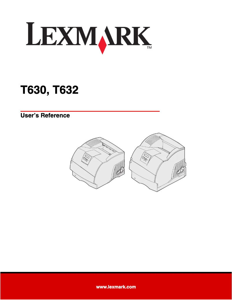 Page 1 de la notice Manuel utilisateur Lexmark T634dtn