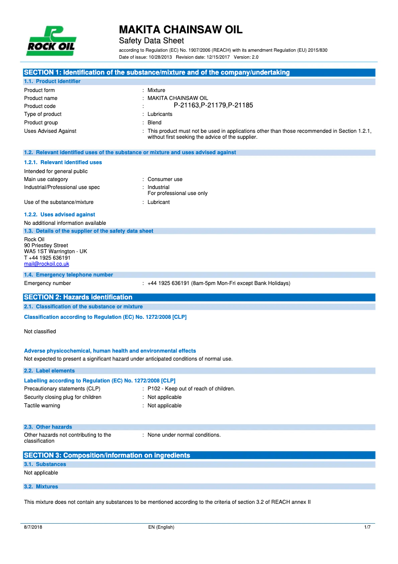 First page image of the manual for P-21185