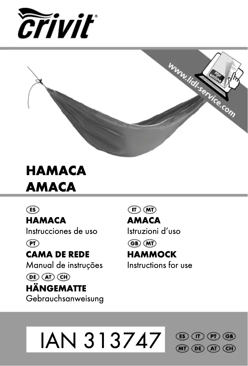 Image de la première page du manuel de l'appareil IAN 313747