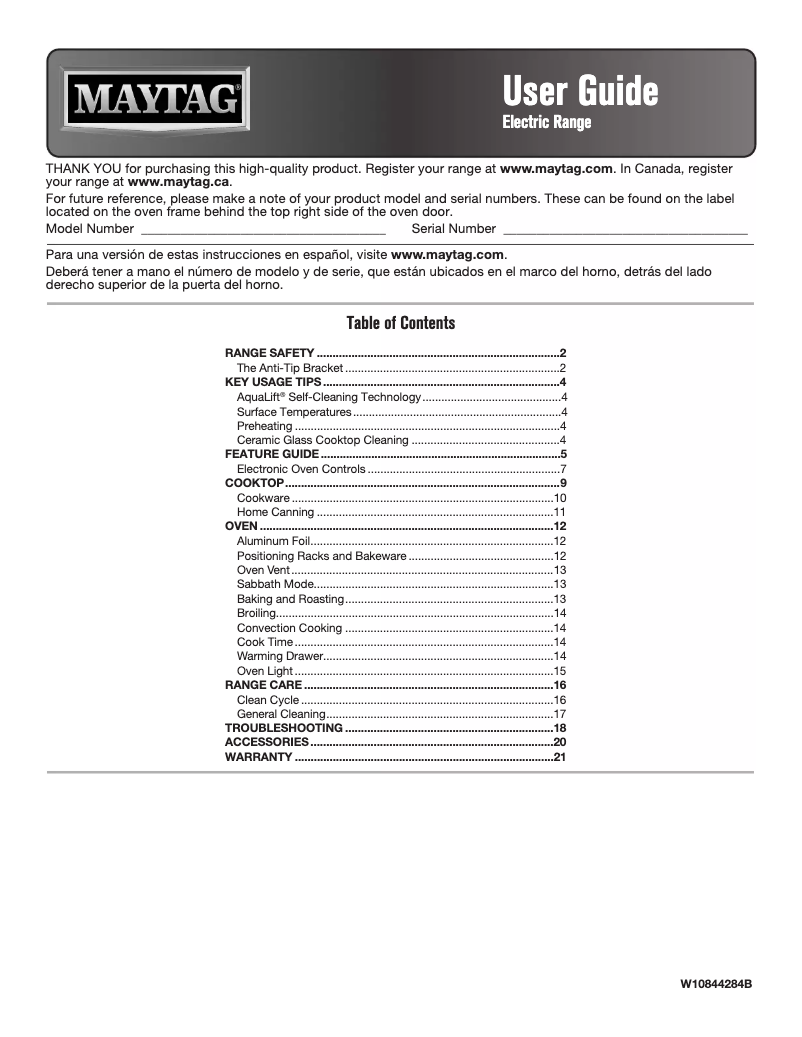 Image de la première page du manuel de l'appareil MES8800FZ