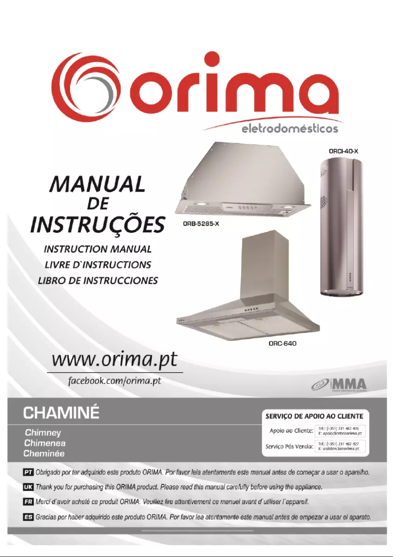 Page 1 de la notice Manuel utilisateur Orima ORC-640
