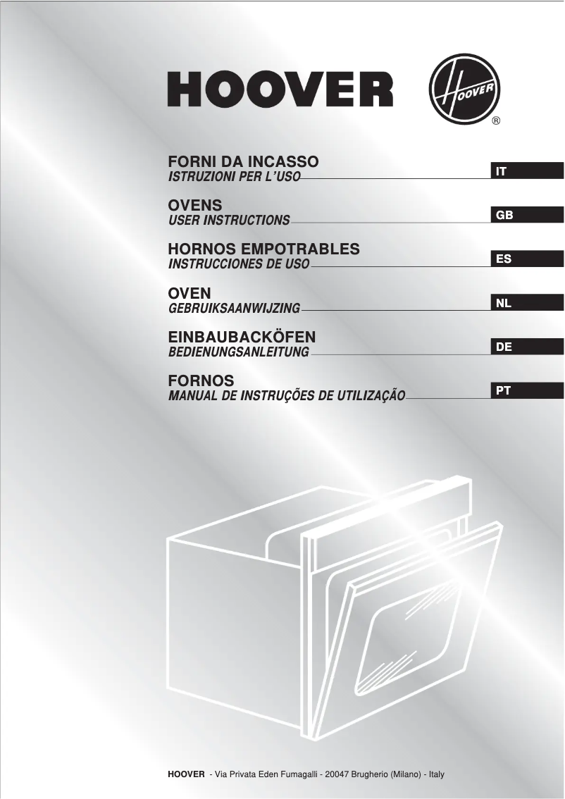 Page n°1 - Manuel utilisateur Hoover HOP116 B