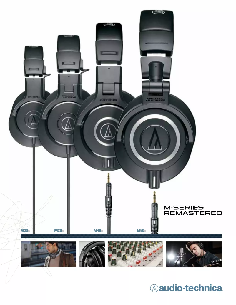Page 1 de la notice Brochure Audio-Technica ATH-M50X