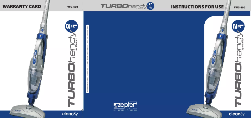 Image de la première page du manuel de l'appareil TurboHandy 2in1 PWC-400