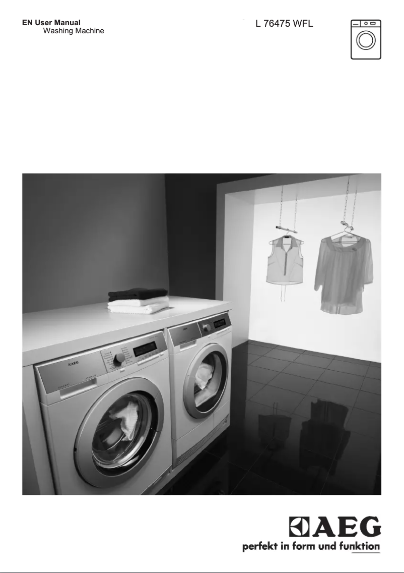 Page n°1 - Manuel utilisateur AEG L76475WFLC