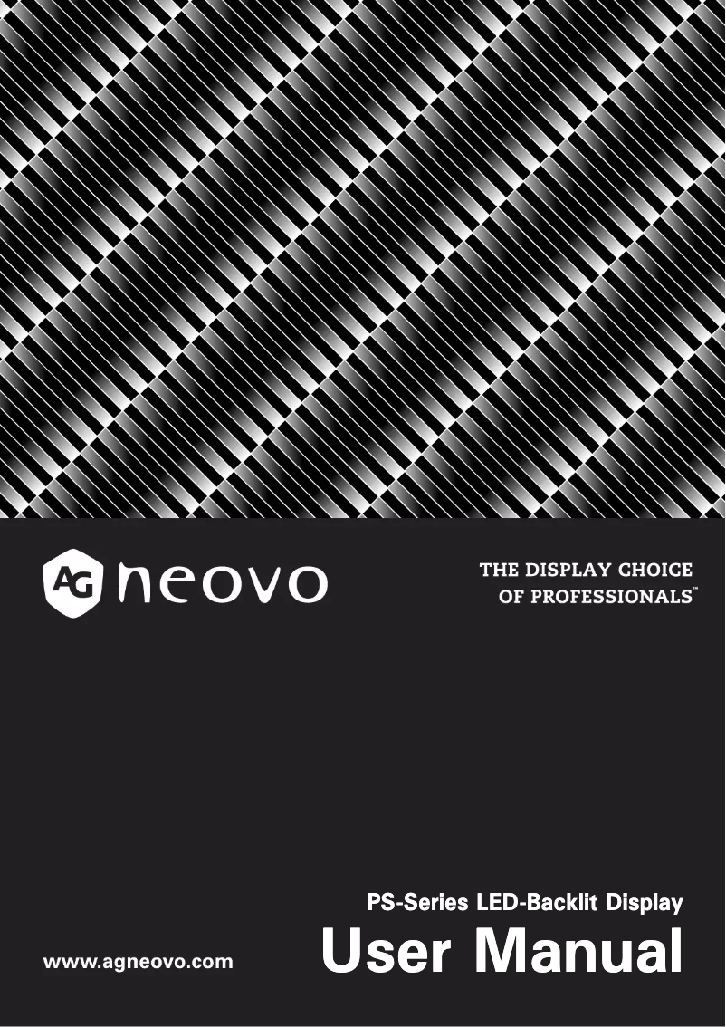 Page 1 de la notice Manuel utilisateur AG Neovo PS-46