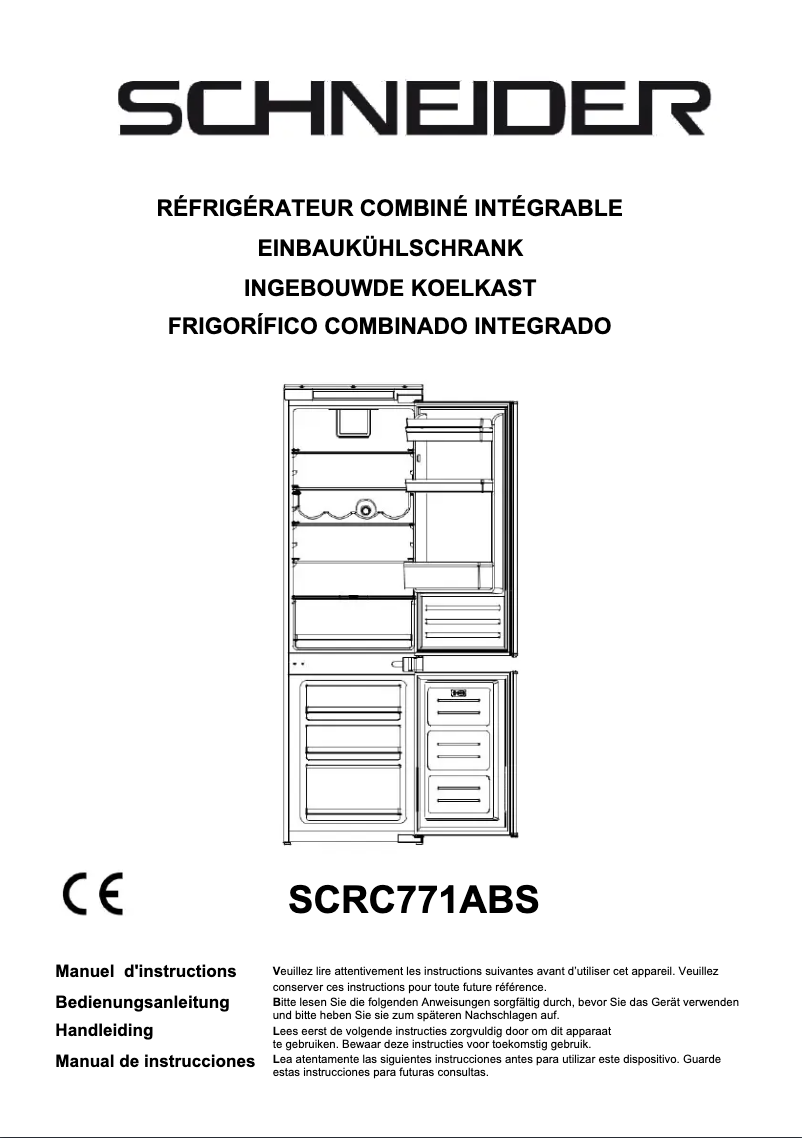 Page 1 de la notice Mode d'emploi Schneider SCRC771ABS