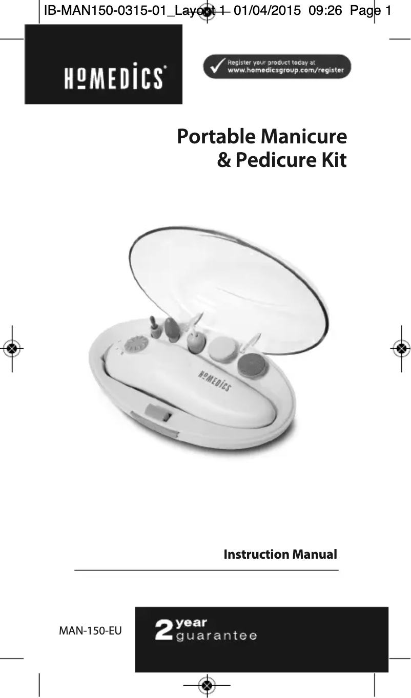 Image de la première page du manuel de l'appareil StyleSpa Plus MAN-150