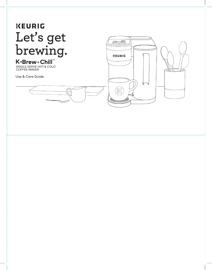 Image de la première page du manuel de l'appareil K-Brew+Chill