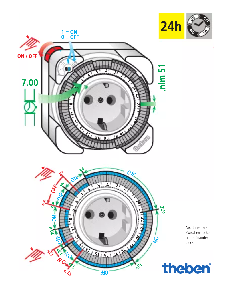 Página 1 del manual Manual de usuario Theben timer 26 IP 44