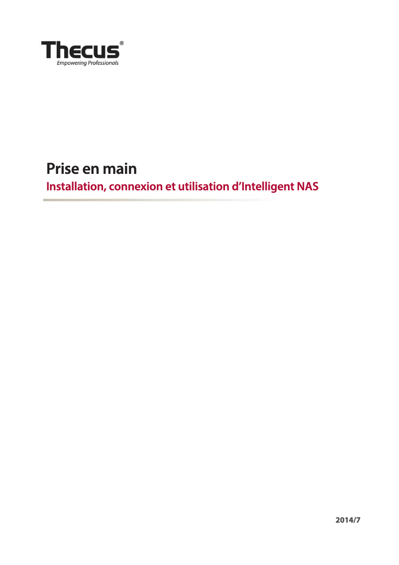 Page 1 de la notice Manuel utilisateur Origin Storage N2310