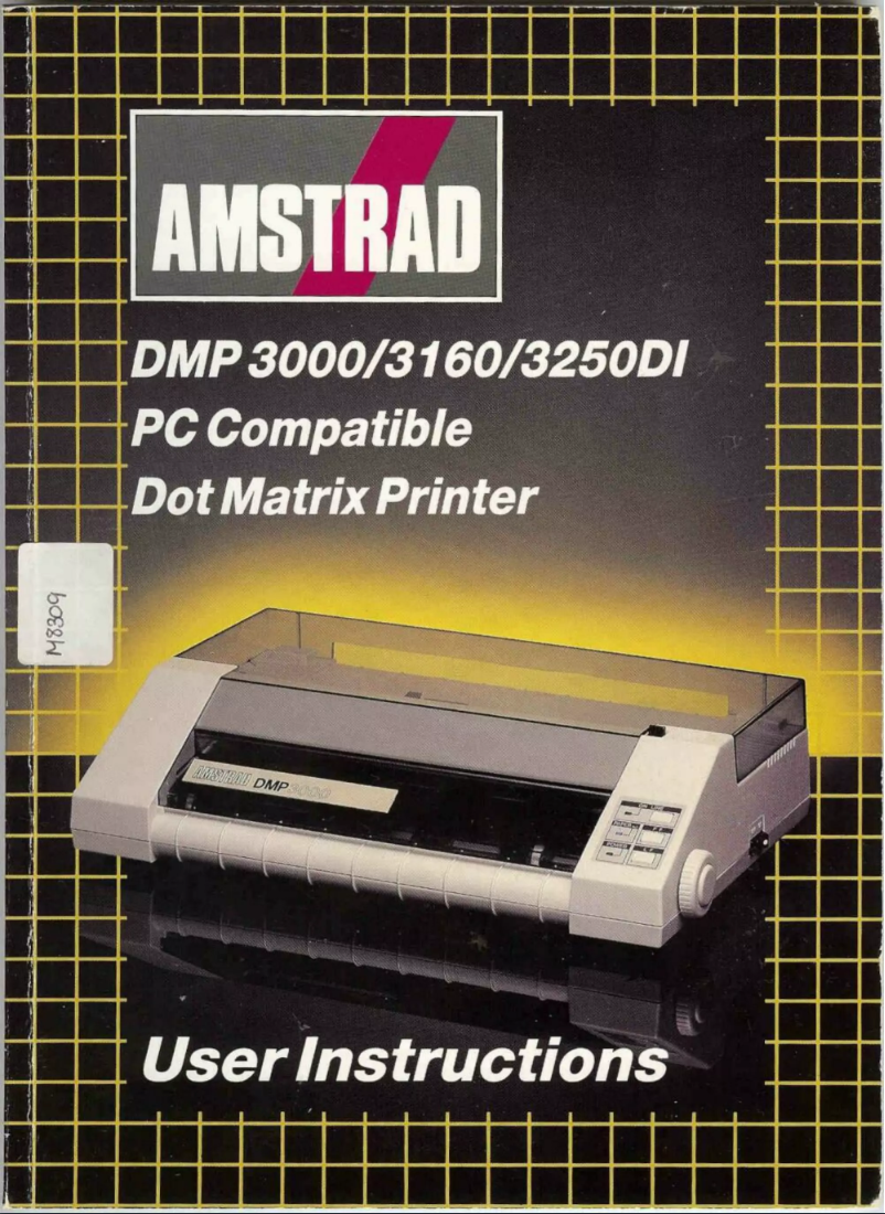 Page n°1 - Manuel utilisateur Amstrad DMP 3160