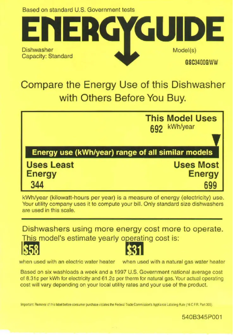 Image de la première page du manuel de l'appareil Nautilus GSC3400GWW