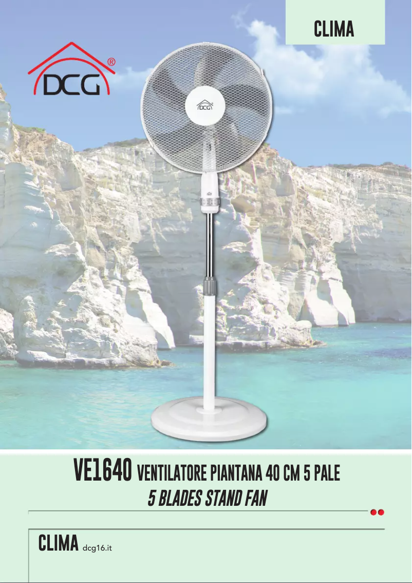 Page n°1 - Manuel utilisateur DCG VE1640