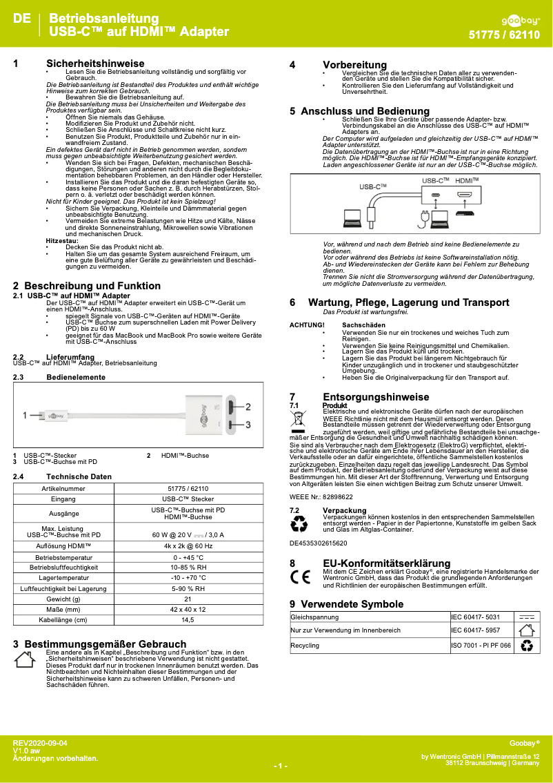 First page image of the manual for 51775
