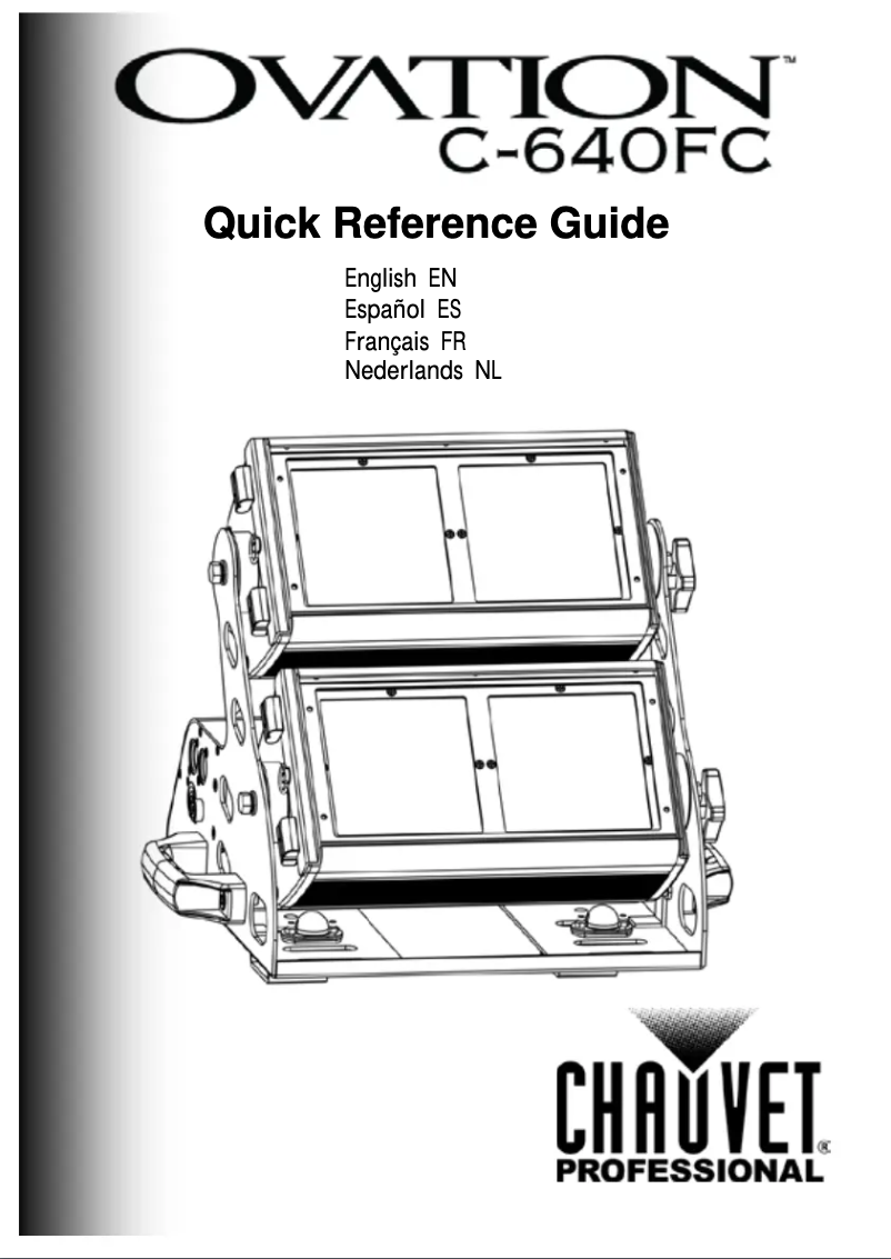 Page 1 de la notice Manuel utilisateur Chauvet Ovation C-640FC