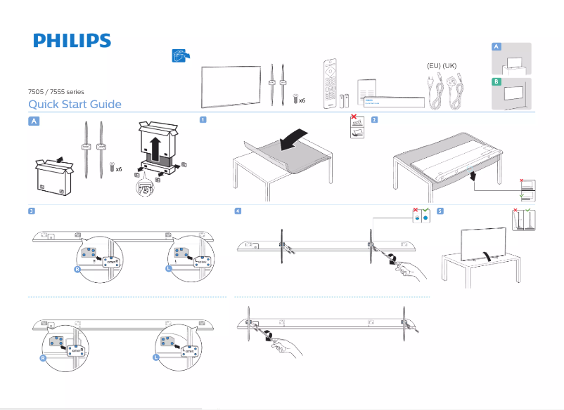 Imagen de la primera página del manual del dispositivo 70PUS7555