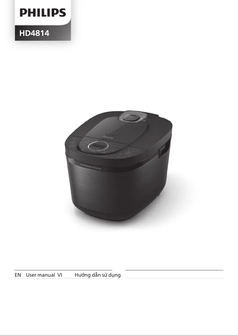 Page 1 de la notice Manuel utilisateur Philips HD4814