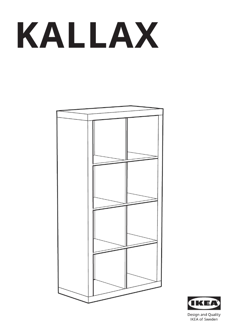 Página 1 del manual Manual de usuario Ikea KALLAX 103.601.34