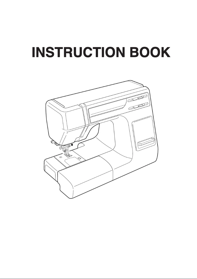 Page 1 de la notice Manuel utilisateur Janome HD3000